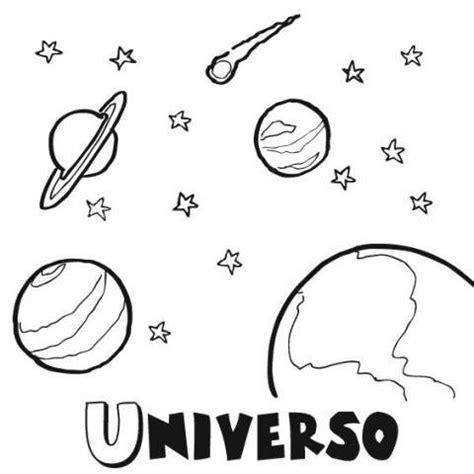 Imprimir: Dibujos para colorear del Universo y los Planetas: Dibujar y Colorear Fácil, dibujos de Al Universo, como dibujar Al Universo para colorear e imprimir