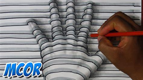 Como Dibujar una Mano en 3D - Facil y rapido - YouTube: Dibujar y Colorear Fácil con este Paso a Paso, dibujos de Algo En 3D, como dibujar Algo En 3D paso a paso para colorear