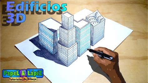 Cómo dibujar edificios y rascacielos en 3D - YouTube: Aprende como Dibujar y Colorear Fácil con este Paso a Paso, dibujos de Algo En 3D, como dibujar Algo En 3D para colorear