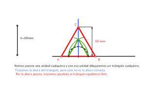 Dibuja un triangulo equilatero conociendo la altura: Aprende como Dibujar Fácil con este Paso a Paso, dibujos de Altura De Un Triangulo, como dibujar Altura De Un Triangulo para colorear