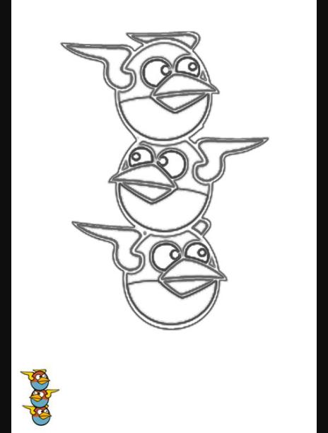Dibujo para colorear de Angry Birds Space : Los pájaros: Dibujar y Colorear Fácil con este Paso a Paso, dibujos de Angry Birds Space, como dibujar Angry Birds Space para colorear