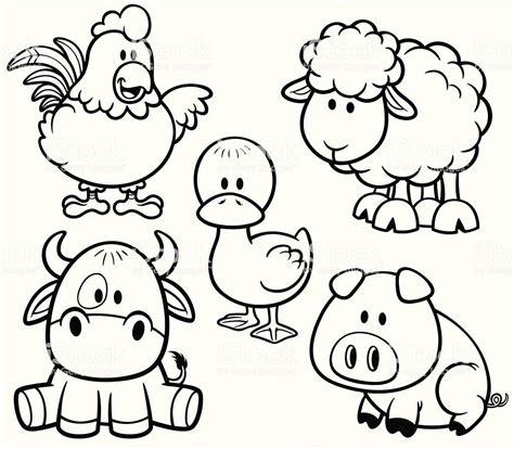 Vector Illustration of Cartoon Animals farm set - Coloring: Aprender a Dibujar Fácil con este Paso a Paso, dibujos de Animales Cartoon, como dibujar Animales Cartoon para colorear e imprimir