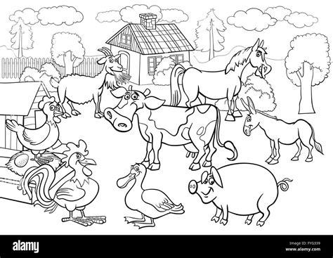 Animales de Granja para el libro de colorear dibujos: Dibujar y Colorear Fácil con este Paso a Paso, dibujos de Animales Cartoon, como dibujar Animales Cartoon para colorear