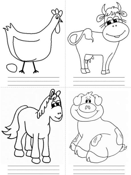 Animales de Granja para colorear: Dibujar y Colorear Fácil, dibujos de Animales De Granja Para Niños, como dibujar Animales De Granja Para Niños para colorear