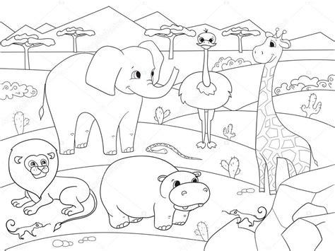 Dibujos: animales de la sabana africana para colorear: Aprende a Dibujar y Colorear Fácil, dibujos de Animales De La Sabana, como dibujar Animales De La Sabana para colorear e imprimir