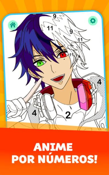 Anime Boys - Libro para colorear por números : Amazon.es: Dibujar y Colorear Fácil, dibujos de Anime App, como dibujar Anime App para colorear
