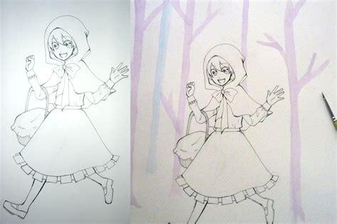 Sutori: Pintando con acuarelas: Dibujar y Colorear Fácil, dibujos de Anime Con Acuarelas, como dibujar Anime Con Acuarelas paso a paso para colorear