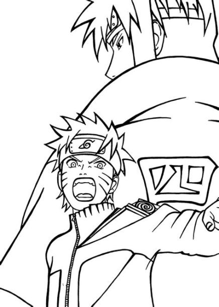 Naruto para colorear. pintar e imprimir: Aprender a Dibujar y Colorear Fácil con este Paso a Paso, dibujos de Anime De Naruto, como dibujar Anime De Naruto para colorear