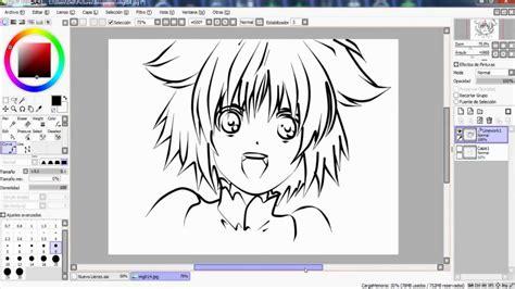  Cómo dibujar Anime En Paint Tool Sai Con Mouse 】 Paso a Paso Muy Fácil
