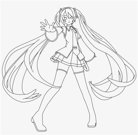 Miku Hatsune Coloring Page By Doremefasoladedo - Dibujos: Aprender a Dibujar Fácil, dibujos de Anime Miku, como dibujar Anime Miku para colorear e imprimir