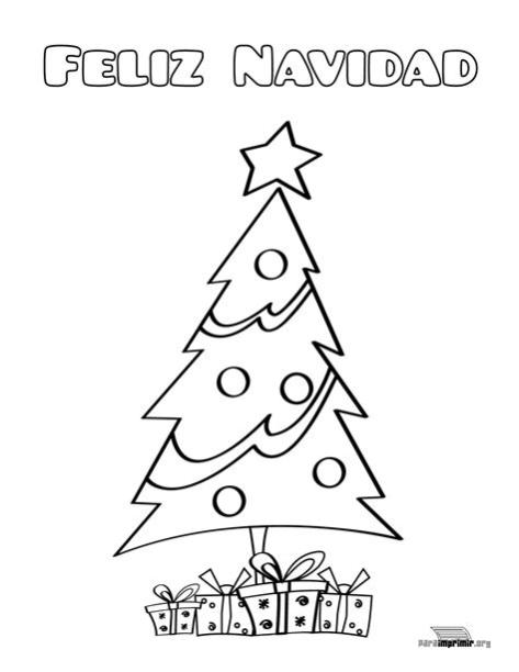 Árbol de Navidad para colorear y para imprimir en PDF 2021: Aprender a Dibujar y Colorear Fácil con este Paso a Paso, dibujos de Arbol De Navidad, como dibujar Arbol De Navidad paso a paso para colorear