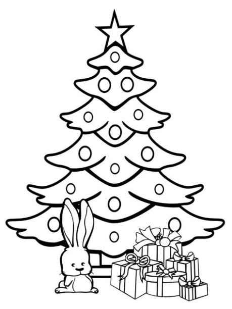 Dibujos animados para colorear – arbol de Navidad. para: Dibujar Fácil, dibujos de Arbol Navidad Niños, como dibujar Arbol Navidad Niños para colorear e imprimir
