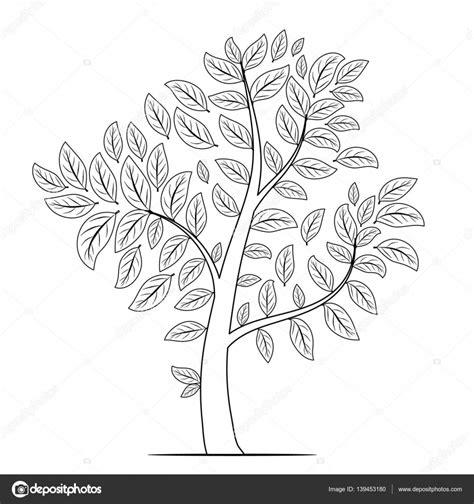 Fotos: siluetas de plantas para colorear | Árbol con: Aprende como Dibujar Fácil con este Paso a Paso, dibujos de Arboles Con Hojas, como dibujar Arboles Con Hojas para colorear e imprimir
