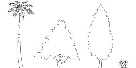 Bloques AutoCAD Gratis de árboles y arbusto en alzado: Aprender a Dibujar Fácil, dibujos de Arboles En Autocad, como dibujar Arboles En Autocad para colorear