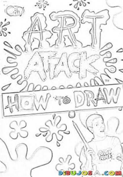 Art Attack para dibujar y colorear - colorearrr: Aprende como Dibujar Fácil con este Paso a Paso, dibujos de Art Attack, como dibujar Art Attack para colorear e imprimir
