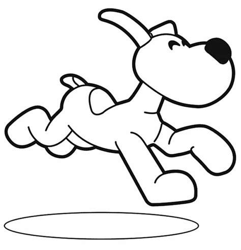 Lula perro de Pocoyo corriendo para iluminar y adornar: Dibujar y Colorear Fácil, dibujos de Art Attack Un Perro, como dibujar Art Attack Un Perro paso a paso para colorear