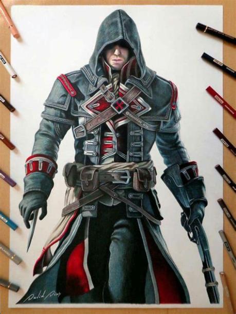 Пин от пользователя Altaïr на: Dibujar Fácil con este Paso a Paso, dibujos de Assassins Creed Syndicate, como dibujar Assassins Creed Syndicate para colorear e imprimir