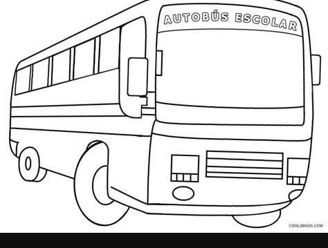 Dibujos de Autobús Escolar para colorear - Páginas para: Dibujar Fácil con este Paso a Paso, dibujos de Autobus, como dibujar Autobus para colorear e imprimir