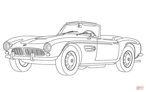 Dibujo de Coche Clásico Descapotable para colorear: Aprender a Dibujar Fácil, dibujos de Autos Clasicos, como dibujar Autos Clasicos para colorear