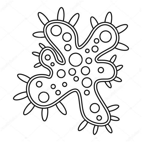 Icono de bacterias. estilo de contorno — Archivo: Aprende como Dibujar Fácil con este Paso a Paso, dibujos de Bacterias, como dibujar Bacterias para colorear e imprimir