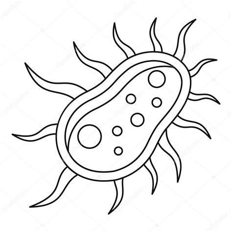 Bactérias ícone centopeia. estilo esboço imagem: Aprender como Dibujar Fácil con este Paso a Paso, dibujos de Bacterias, como dibujar Bacterias para colorear