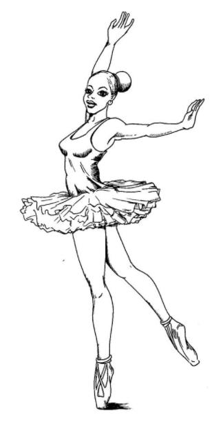 Bailarinas de ballet para colorear | Colorear imágenes: Dibujar Fácil con este Paso a Paso, dibujos de Bailarina, como dibujar Bailarina para colorear e imprimir