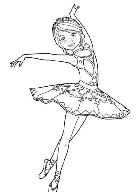 Dibujos para colorear de Ballerina para imprimir- Coloring: Dibujar Fácil, dibujos de Bailarina, como dibujar Bailarina paso a paso para colorear