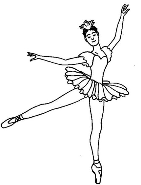 Bailarinas de ballet para colorear | Colorear imágenes: Aprende como Dibujar Fácil con este Paso a Paso, dibujos de Bailarina Ballet, como dibujar Bailarina Ballet paso a paso para colorear