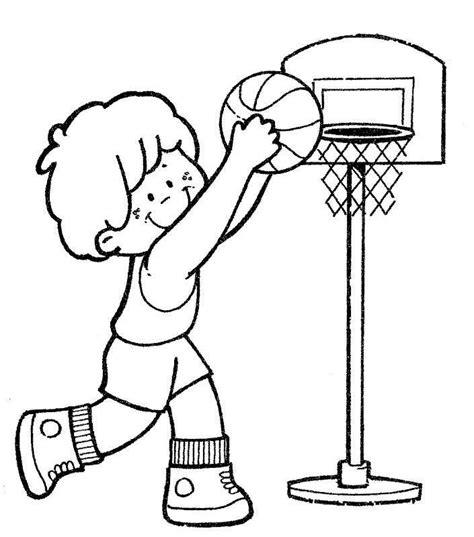 Colorear baloncesto. baloncestista - Deportes: Aprender a Dibujar Fácil con este Paso a Paso, dibujos de Baloncesto, como dibujar Baloncesto paso a paso para colorear