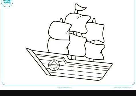 Dibujos de Barcos para Colorear 【Pirata. Veleros】: Dibujar Fácil con este Paso a Paso, dibujos de Barco, como dibujar Barco para colorear e imprimir