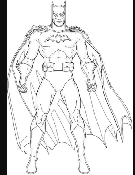 Dibujos de Batman Para Colorear - Para Colorear: Aprende como Dibujar Fácil con este Paso a Paso, dibujos de Batman, como dibujar Batman para colorear e imprimir