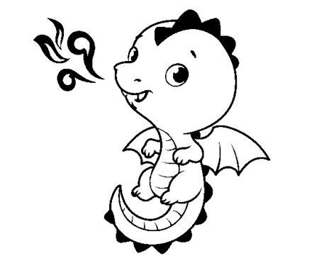 Dibujo de Un dragón bebé para Colorear - Dibujos.net: Dibujar Fácil con este Paso a Paso, dibujos de Bebe Dragon, como dibujar Bebe Dragon paso a paso para colorear