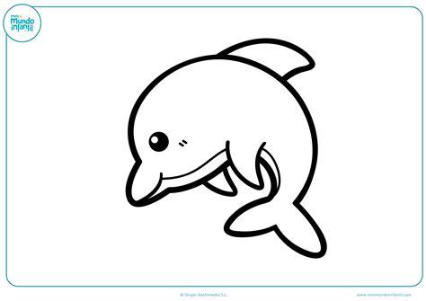 Dibujos de delfines para colorear - Mundo Primaria: Aprende como Dibujar y Colorear Fácil, dibujos de Bebe Un Delfin Kawaii, como dibujar Bebe Un Delfin Kawaii para colorear e imprimir