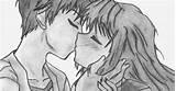 Dibujos de amor: Dibujo de Amor Anime: Dibujar y Colorear Fácil con este Paso a Paso, dibujos de Besos Anime, como dibujar Besos Anime para colorear