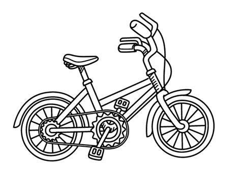Dibujo de Bicicleta para niños para Colorear - Dibujos.net: Aprende como Dibujar y Colorear Fácil, dibujos de Bicicletas Para Niños, como dibujar Bicicletas Para Niños paso a paso para colorear