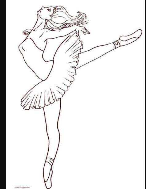 Dibujos de bailarinas para colorear: Aprender como Dibujar Fácil con este Paso a Paso, dibujos de Bien Una Bailarina, como dibujar Bien Una Bailarina para colorear e imprimir