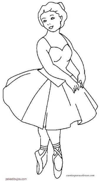 Dibujos de bailarinas para colorear: Aprender a Dibujar Fácil, dibujos de Bien Una Bailarina, como dibujar Bien Una Bailarina paso a paso para colorear