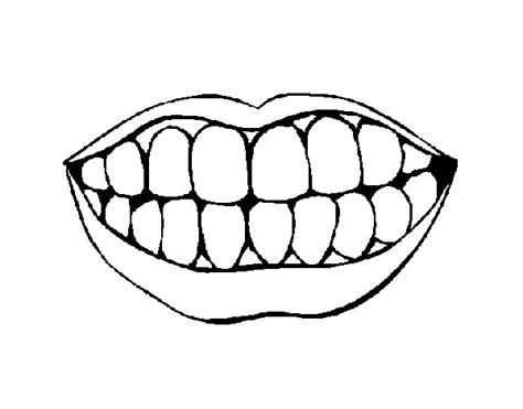 Dibujo de Boca y dientes pintado por Eksg en Dibujos.net: Aprender a Dibujar Fácil, dibujos de Boca Con Dientes, como dibujar Boca Con Dientes para colorear