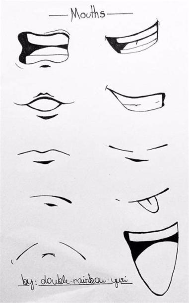 .Typical of anime mouths 1/2Elevated railroad numero: Aprender a Dibujar y Colorear Fácil, dibujos de Boca Manga, como dibujar Boca Manga para colorear e imprimir