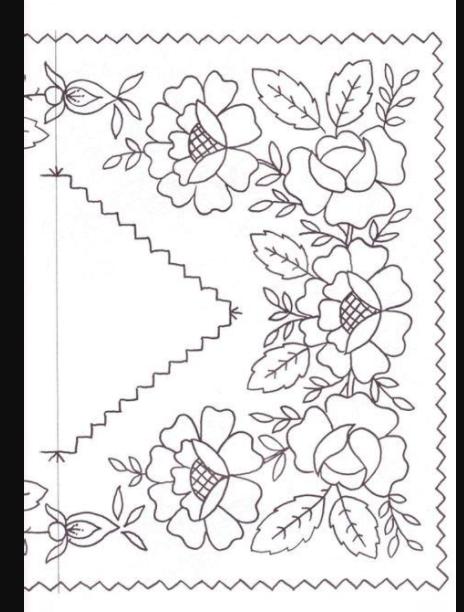 Moldes Dibujos De Flores Para Bordar Blusas: Aprender a Dibujar y Colorear Fácil con este Paso a Paso, dibujos de Bordado, como dibujar Bordado para colorear e imprimir