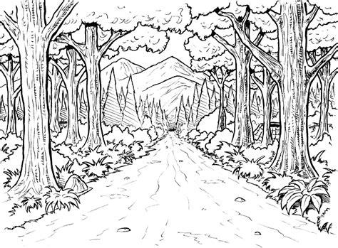 Bosque #157003 (Naturaleza) – Colorear dibujos gratis: Aprender como Dibujar Fácil, dibujos de Bosques, como dibujar Bosques para colorear e imprimir