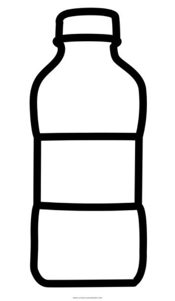 Dibujo De Botella De Plástico Para Colorear - Ultra: Dibujar Fácil con este Paso a Paso, dibujos de Botella, como dibujar Botella paso a paso para colorear