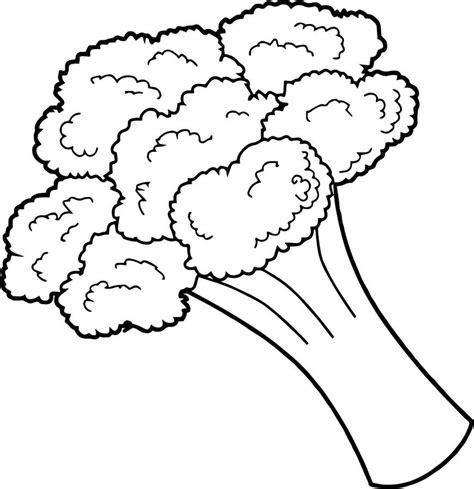 Dibujos para colorear: Planta de Brócoli imprimible: Aprender como Dibujar Fácil, dibujos de Brocoli, como dibujar Brocoli paso a paso para colorear
