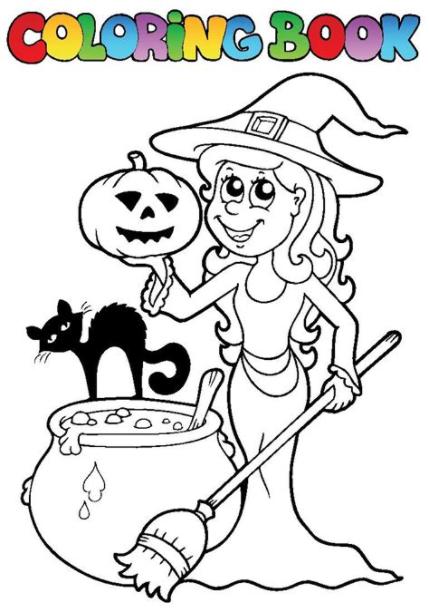 Dibujos de brujas para colorear - VIX: Aprende como Dibujar y Colorear Fácil, dibujos de Bruja, como dibujar Bruja para colorear
