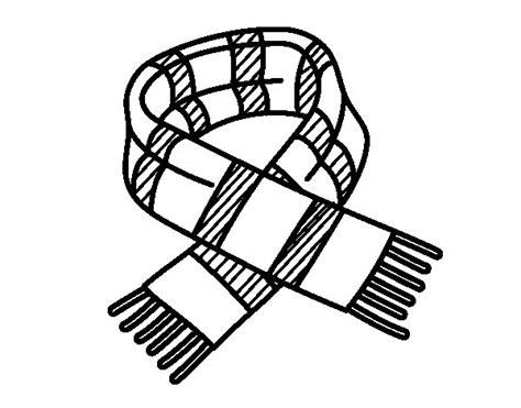 Dibujo de Bufanda de rayas para Colorear - Dibujos.net: Aprender a Dibujar y Colorear Fácil, dibujos de Bufandas Anime, como dibujar Bufandas Anime para colorear e imprimir