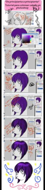 tutorial::colorear cabello:: by ZINIESTRA on DeviantArt: Aprende a Dibujar y Colorear Fácil con este Paso a Paso, dibujos de Cabello En Photoshop, como dibujar Cabello En Photoshop para colorear e imprimir