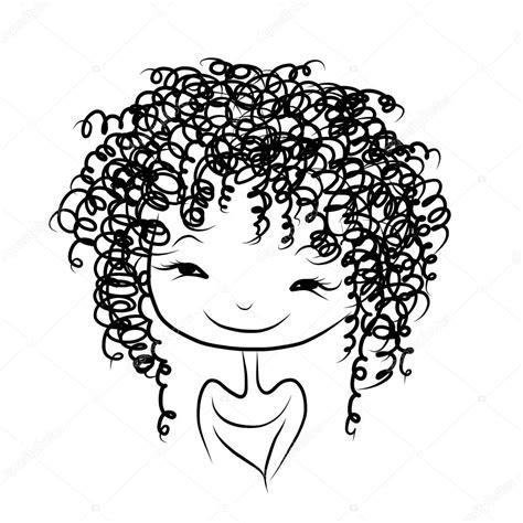 Симпатичная девушка улыбается: Aprender a Dibujar Fácil, dibujos de Cabello Lacio, como dibujar Cabello Lacio para colorear e imprimir