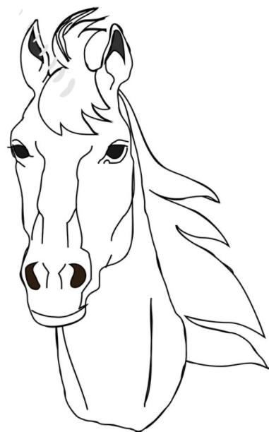cabeza de caballo para colorear: Dibujar y Colorear Fácil, dibujos de Cabeza De Caballo, como dibujar Cabeza De Caballo para colorear e imprimir