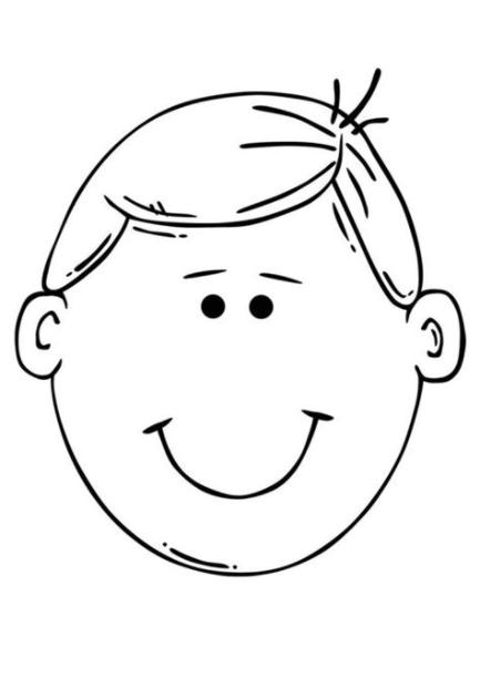 Dibujo para colorear cara de niño - Dibujos Para Imprimir: Dibujar Fácil, dibujos de Cabezas Cartoon, como dibujar Cabezas Cartoon paso a paso para colorear