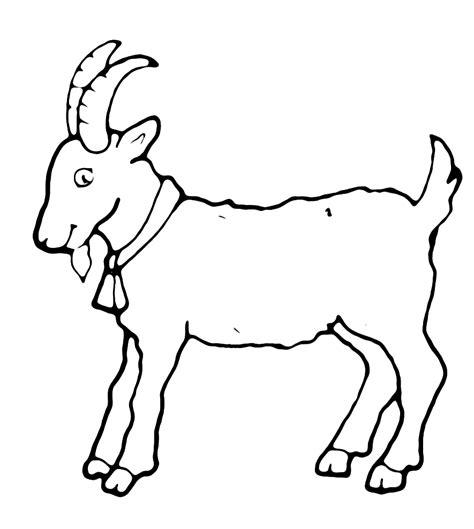 Dibujo para colorear - Cabra - un símbolo del año: Dibujar Fácil, dibujos de Cabra, como dibujar Cabra paso a paso para colorear